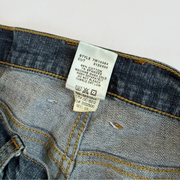 Woman’s Vintage Lucky Brand🍀 Denim Dungarees Size 10/30 - Picture 8 of 10